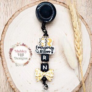 ER Nurse Badge Reel - ER RN ID Badge Holder - ER Nurse Appreciation Gift - NEW!!